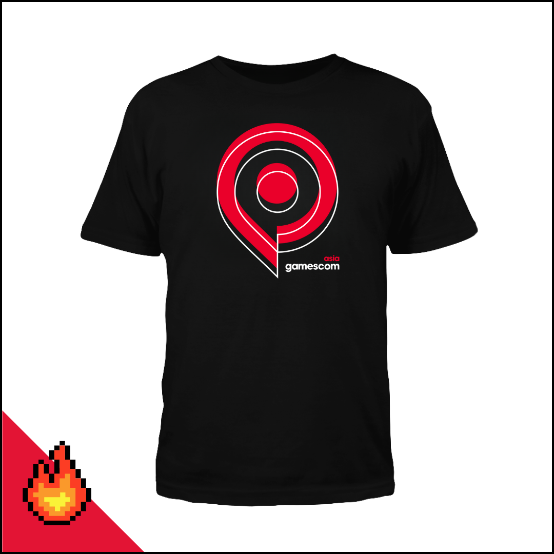 gamescom asia Unisex T-Shirt with Logo (PS), Black