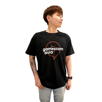 gamescom asia Unisex T-Shirt with Logo, Black